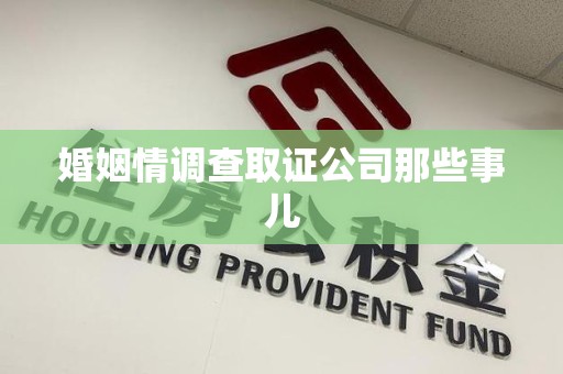 全南婚姻情调查取证公司那些事儿