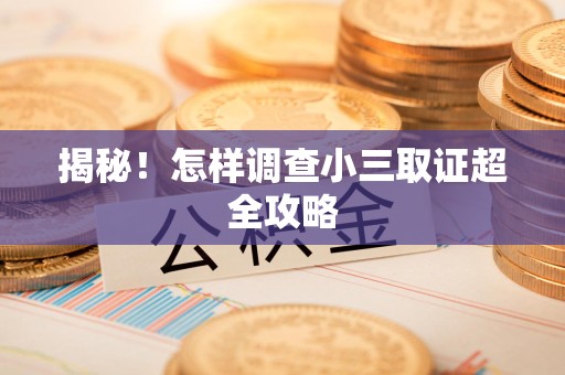 全南揭秘！怎样调查小三取证超全攻略