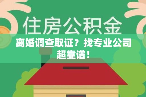 全南离婚调查取证？找专业公司超靠谱！