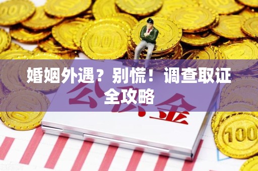 全南婚姻外遇？别慌！调查取证全攻略