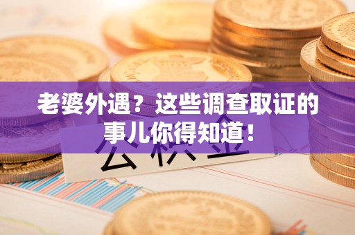 全南老婆外遇？这些调查取证的事儿你得知道！