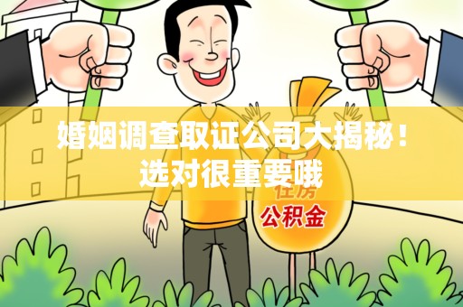 全南婚姻调查取证公司大揭秘！选对很重要哦