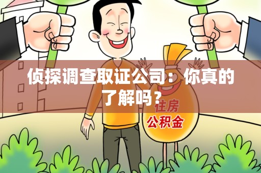 全南侦探调查取证公司：你真的了解吗？
